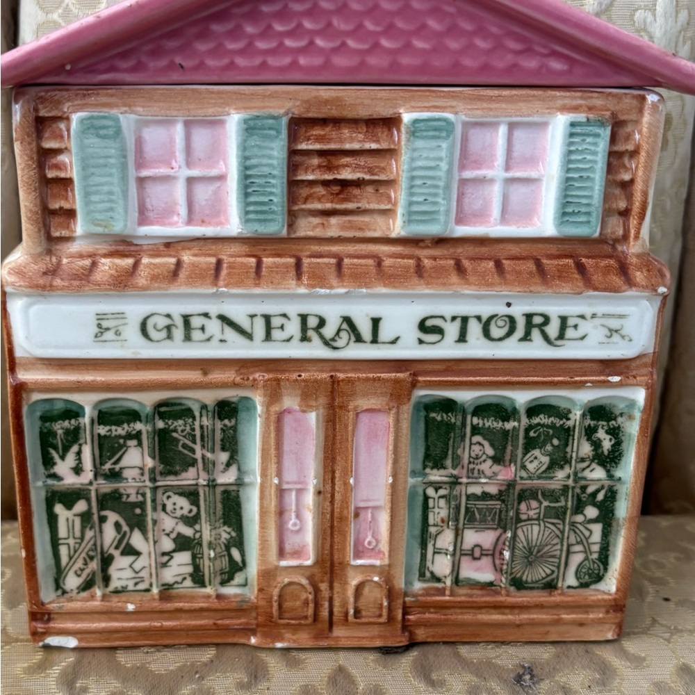 Our town collection Vintage Ceramic General Store Cookie Jar